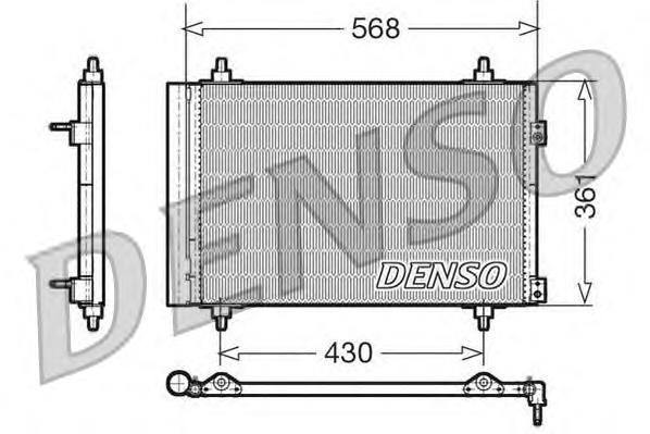 DCN07008 Denso Chłodnica klimatyzacji