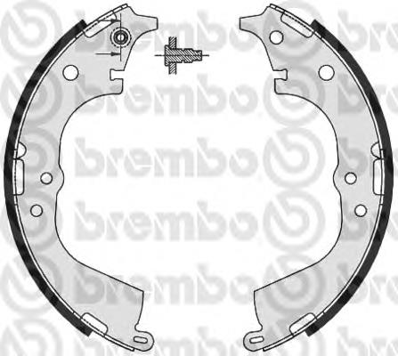 Do koszyka S83537 Brembo Klocki hamulcowe tylne bębnowe