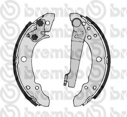 S85507 Brembo klocki hamulcowe tylne bębnowe