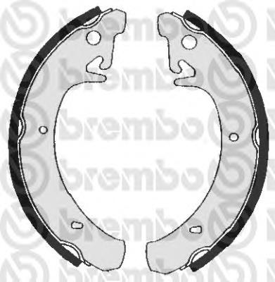S41503 Brembo klocki hamulcowe tylne bębnowe
