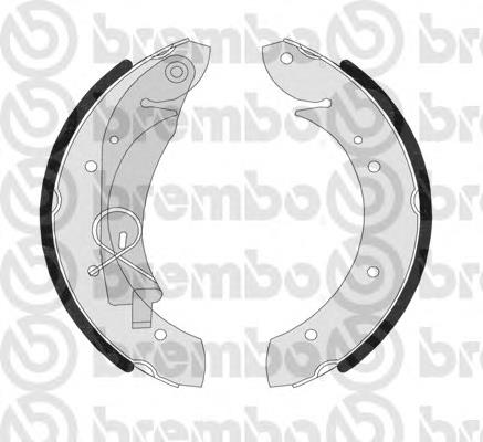 S61524 Brembo klocki hamulcowe tylne bębnowe