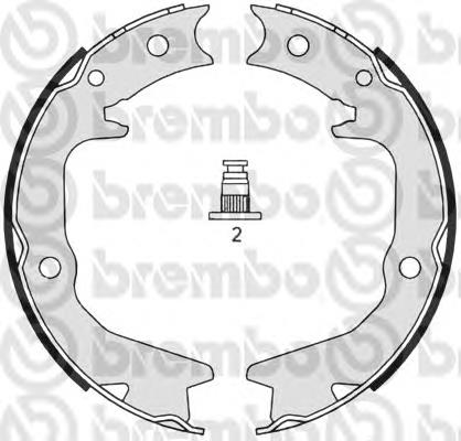 S54519 Brembo klocki hamulcowe tylne bębnowe