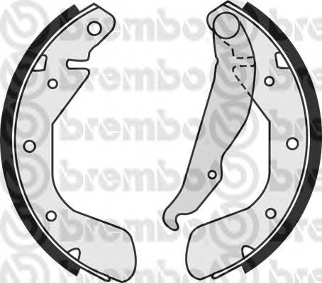 Klocki hamulcowe tylne bębnowe Brembo S59514 cena, od 25,49 USD