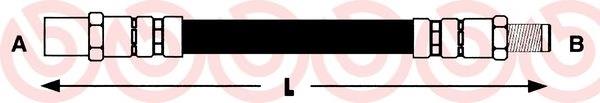 Przewód hamulcowy przedni A1404200048 Mercedes