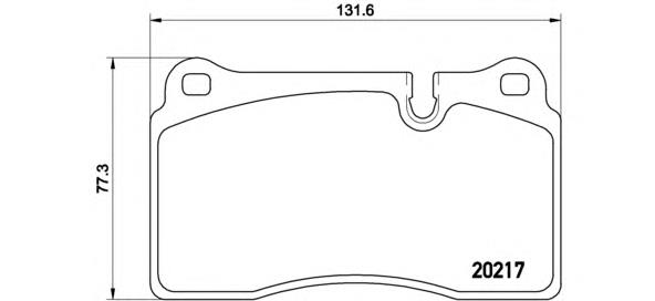 Klocki hamulcowe przednie tarczowe Brembo P44018 cena, od 39,24 USD