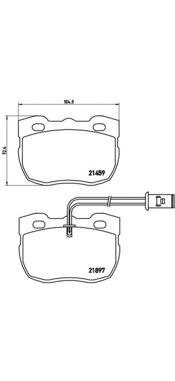 Klocki hamulcowe przednie tarczowe Brembo P44004 cena, od 34,45 USD