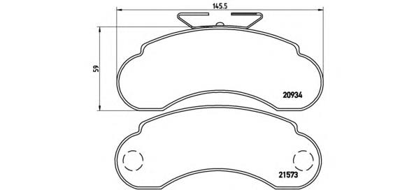 Klocki hamulcowe przednie tarczowe Mercedes A6314200120 cena, od 32,25 USD