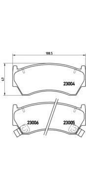 Klocki hamulcowe przednie tarczowe 410600M8X2 Nissan/Infiniti
