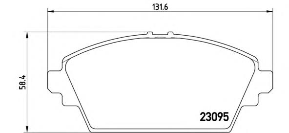 Klocki hamulcowe przednie tarczowe P56044 Brembo