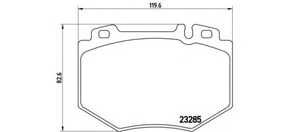 Klocki hamulcowe przednie tarczowe 5154479 Ford