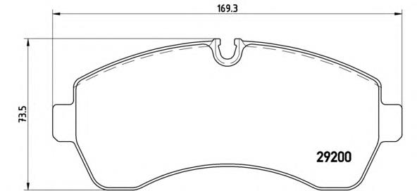 Klocki hamulcowe przednie tarczowe Brembo P50059 cena, od 25,91 USD