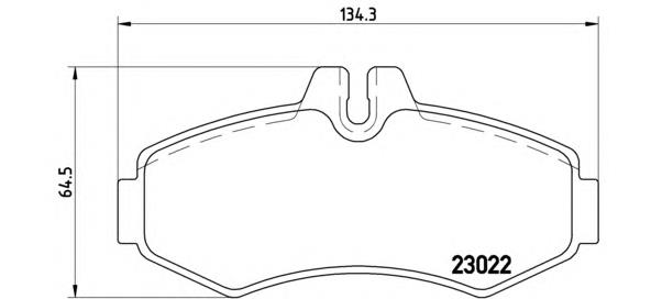 P50031 Brembo klocki hamulcowe przednie tarczowe