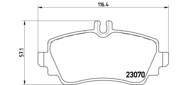 Klocki hamulcowe przednie tarczowe Brembo P50035 cena, od 27,44 USD