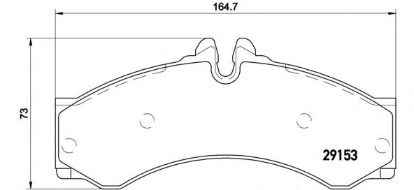Klocki hamulcowe przednie tarczowe Brembo P50028 cena, od 24,51 USD