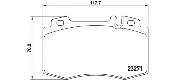Klocki hamulcowe przednie tarczowe Brembo P50041 cena, od 31,31 USD