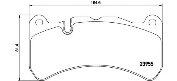 Klocki hamulcowe przednie tarczowe Brembo P50092 cena, od 64,82 USD