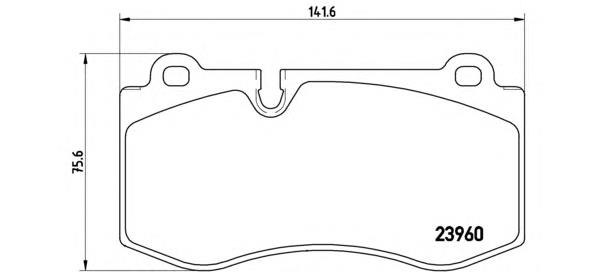 Klocki hamulcowe przednie tarczowe Brembo P50074 cena, od 35,79 USD