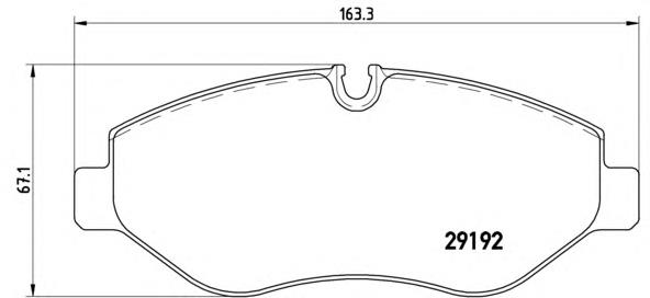 Klocki hamulcowe przednie tarczowe Brembo P50085 cena, od 29,56 USD