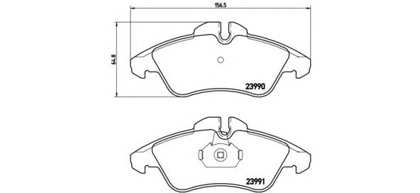 P 50 080 Brembo klocki hamulcowe przednie tarczowe