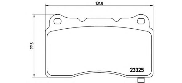 P09004 Brembo klocki hamulcowe przednie tarczowe