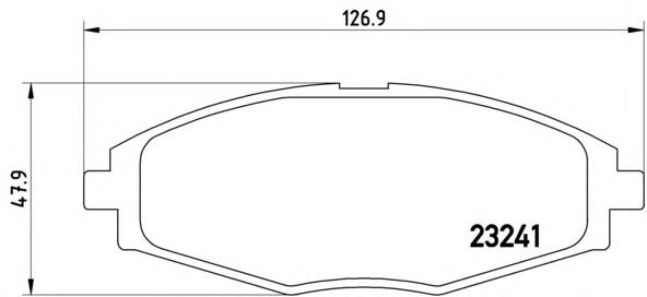 P15006 Brembo klocki hamulcowe przednie tarczowe