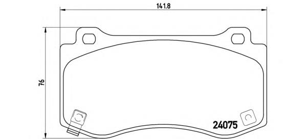 68144213AA Chrysler Klocki hamulcowe przednie tarczowe
