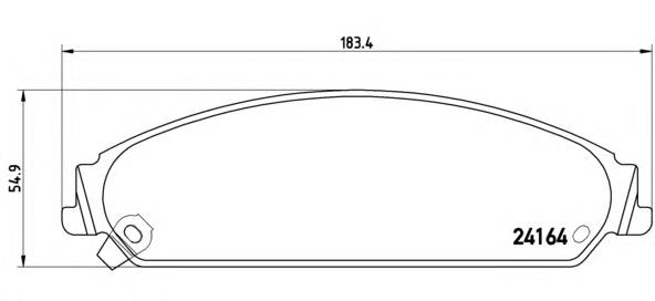 Klocki hamulcowe przednie tarczowe Brembo P11017 cena, od 40,51 USD
