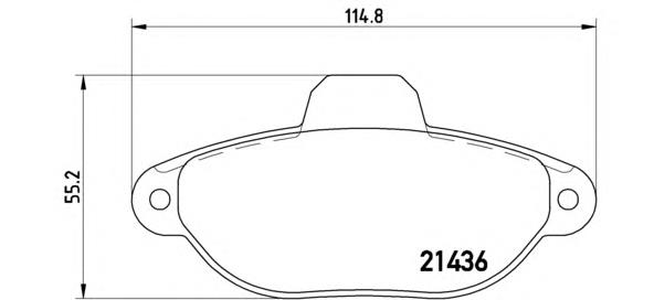 Klocki hamulcowe przednie tarczowe Brembo P24147 cena, od 28,82 USD
