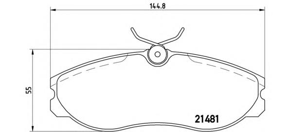 Klocki hamulcowe przednie tarczowe Brembo P24039 cena, od 28,54 USD