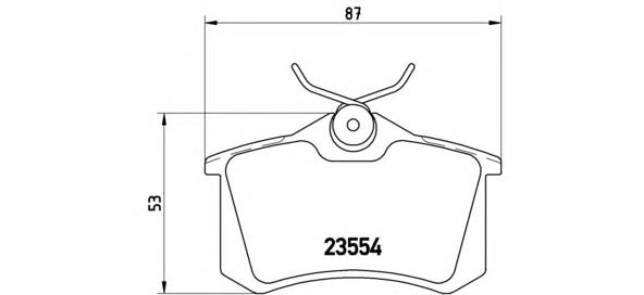 Okładziny (klocki) do hamulców tarczowych tylne Brembo P85020 cena, od 7,66 USD