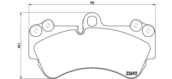 P85069 Brembo Klocki hamulcowe przednie tarczowe