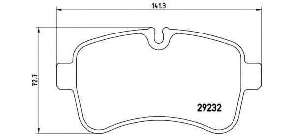 Okładziny (klocki) do hamulców tarczowych tylne Brembo PA6027 cena, od 34,04 USD
