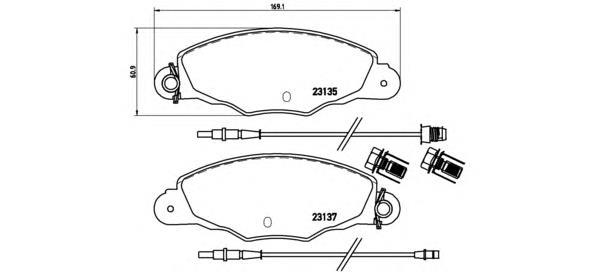 Klocki hamulcowe przednie tarczowe Peugeot/Citroen 425211 cena, od 22,48 USD