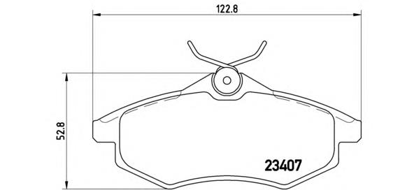 Klocki hamulcowe przednie tarczowe Brembo P61074 cena, od 25,78 USD