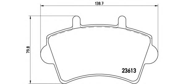 Klocki hamulcowe przednie tarczowe Brembo P59039 cena, od 26,11 USD