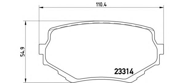 P79009 Brembo klocki hamulcowe przednie tarczowe