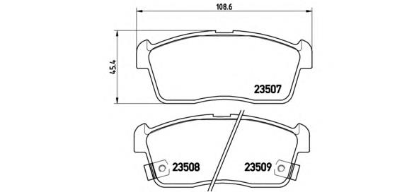 P79012 Brembo Klocki hamulcowe przednie tarczowe