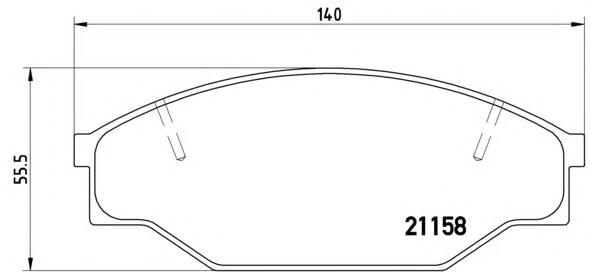 Do koszyka 0449135200 Toyota Klocki hamulcowe przednie tarczowe