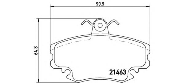 Klocki hamulcowe przednie tarczowe Brembo P68038 cena, od 26,97 USD