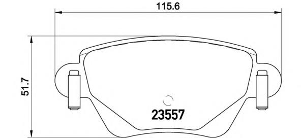 Okładziny (klocki) do hamulców tarczowych tylne Brembo P68028 cena, od 26,95 USD