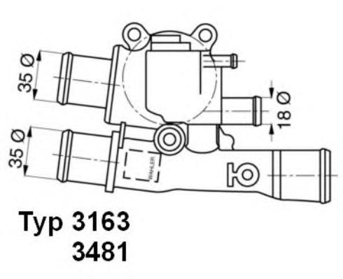 Do koszyka 46776218 Fiat/Alfa/Lancia Termostat