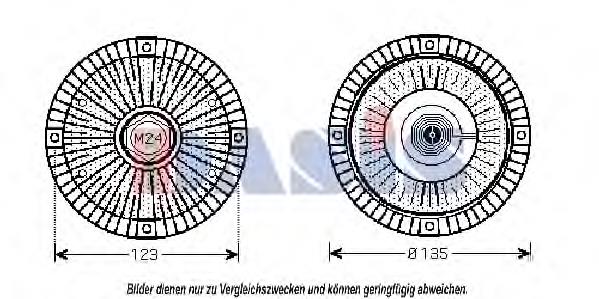 Sprzęgło wiskotyczne wentylatora chłodzenia 4A0121350 VAG