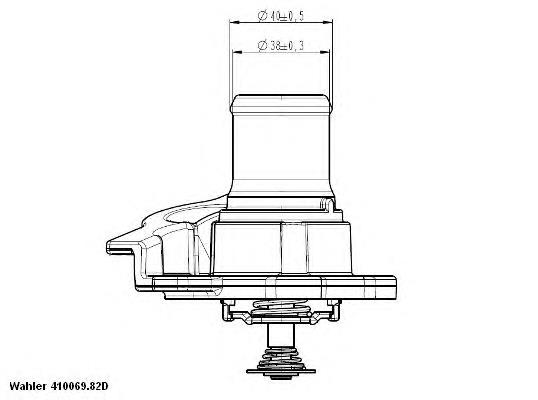Obudowa termostatu Fiat/Alfa/Lancia 504110432 cena, od 17,35 USD