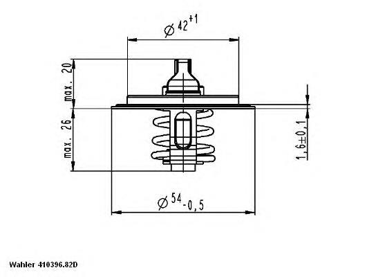 410396.82D Wahler termostat