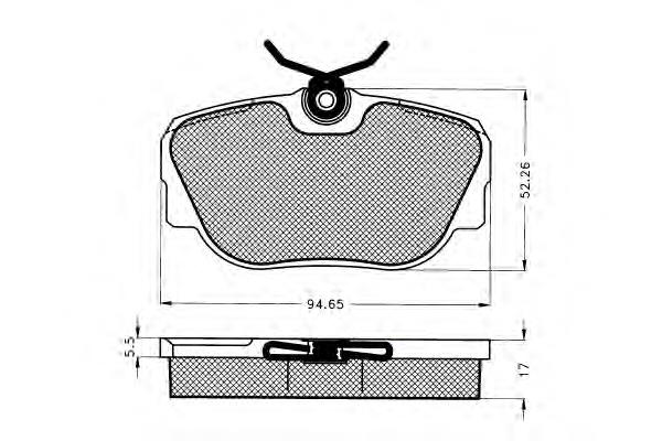 34111161347 BMW Klocki hamulcowe przednie tarczowe