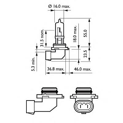 Żarówka halogenowa 9005PRC1 Philips