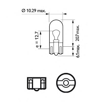 Do koszyka 12961LLECOB2 Philips Żarówka oświetlenia wnętrza/kabiny