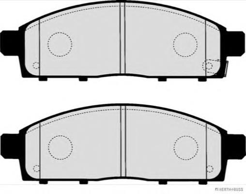 Do koszyka MZ690587 Mitsubishi Klocki hamulcowe przednie tarczowe