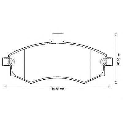 Klocki hamulcowe przednie tarczowe SP1152 Hyundai/Kia