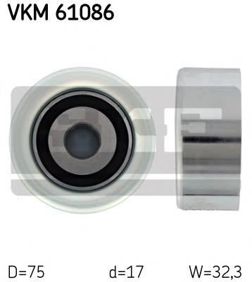 Rolka napinacza paska napędowego VKM61086 SKF